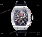 KV Factory Replica Richard Mille Chronograph Flyback RM011-FM Watch Rubber Strap
